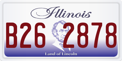 IL license plate B262878