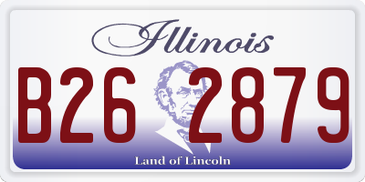 IL license plate B262879
