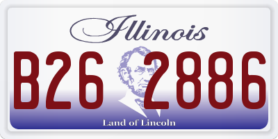 IL license plate B262886