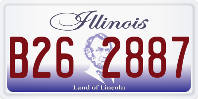 IL license plate B262887