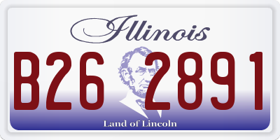 IL license plate B262891