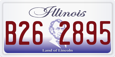 IL license plate B262895