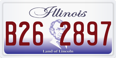 IL license plate B262897