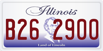 IL license plate B262900