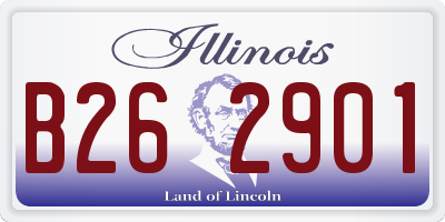 IL license plate B262901