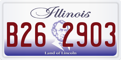 IL license plate B262903