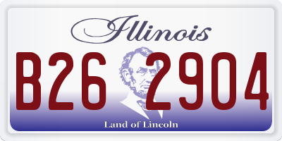 IL license plate B262904