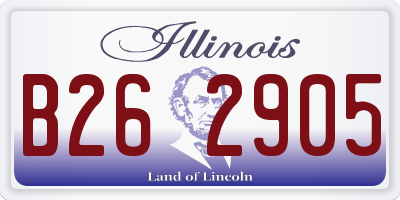 IL license plate B262905