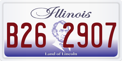 IL license plate B262907