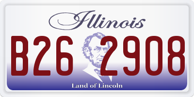 IL license plate B262908