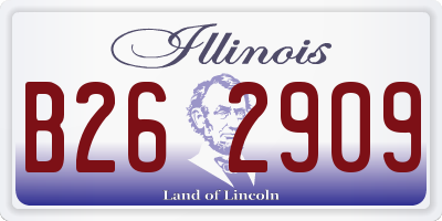 IL license plate B262909