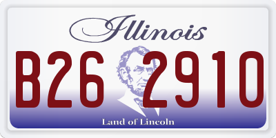 IL license plate B262910