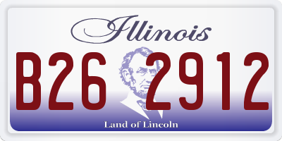 IL license plate B262912