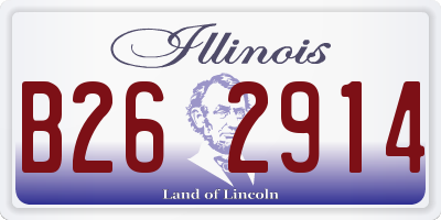 IL license plate B262914