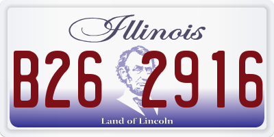 IL license plate B262916