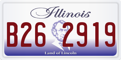 IL license plate B262919