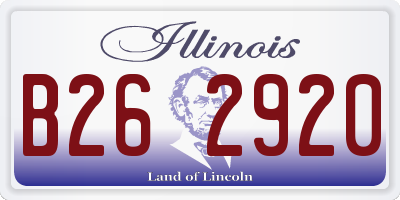 IL license plate B262920