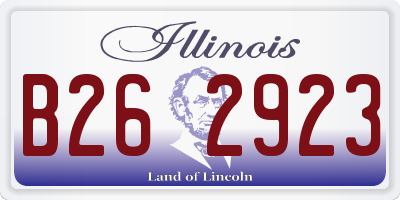 IL license plate B262923