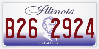 IL license plate B262924
