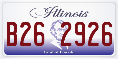 IL license plate B262926