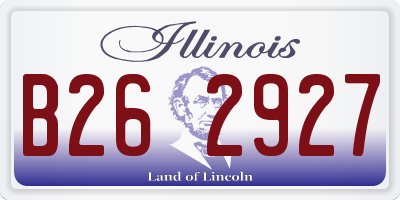 IL license plate B262927