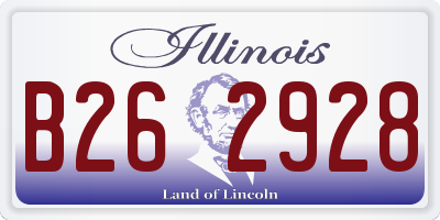 IL license plate B262928