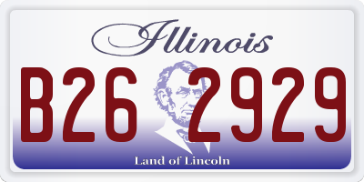 IL license plate B262929