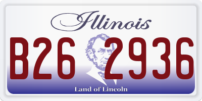 IL license plate B262936