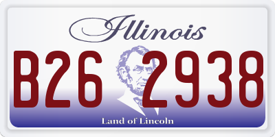 IL license plate B262938