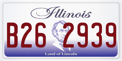 IL license plate B262939