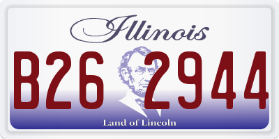 IL license plate B262944