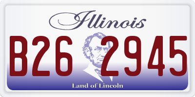 IL license plate B262945