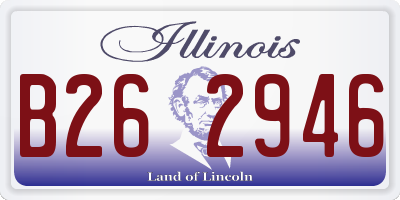 IL license plate B262946