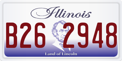 IL license plate B262948