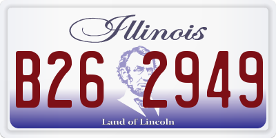 IL license plate B262949