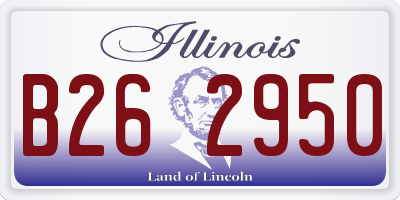 IL license plate B262950