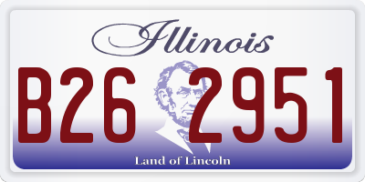 IL license plate B262951