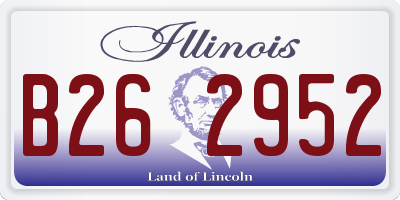 IL license plate B262952