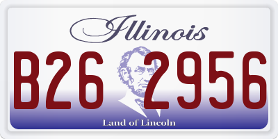 IL license plate B262956