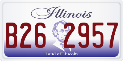 IL license plate B262957