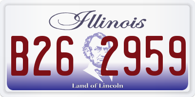 IL license plate B262959