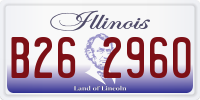 IL license plate B262960
