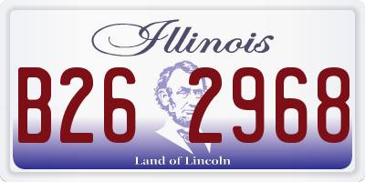 IL license plate B262968