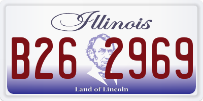 IL license plate B262969