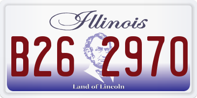 IL license plate B262970