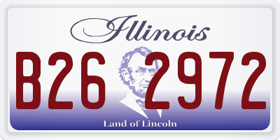 IL license plate B262972