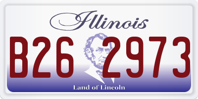 IL license plate B262973