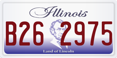 IL license plate B262975