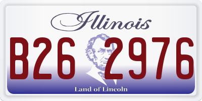 IL license plate B262976