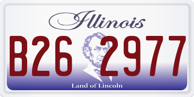 IL license plate B262977